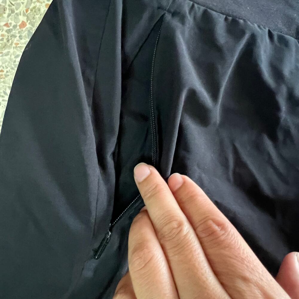 Athleta Soho Skort Black Athletic Skirt Built In Shorts Size 6 - Picture 9 of 15